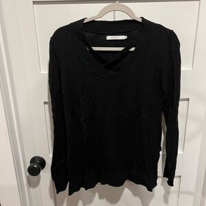 Black cross cross sweater